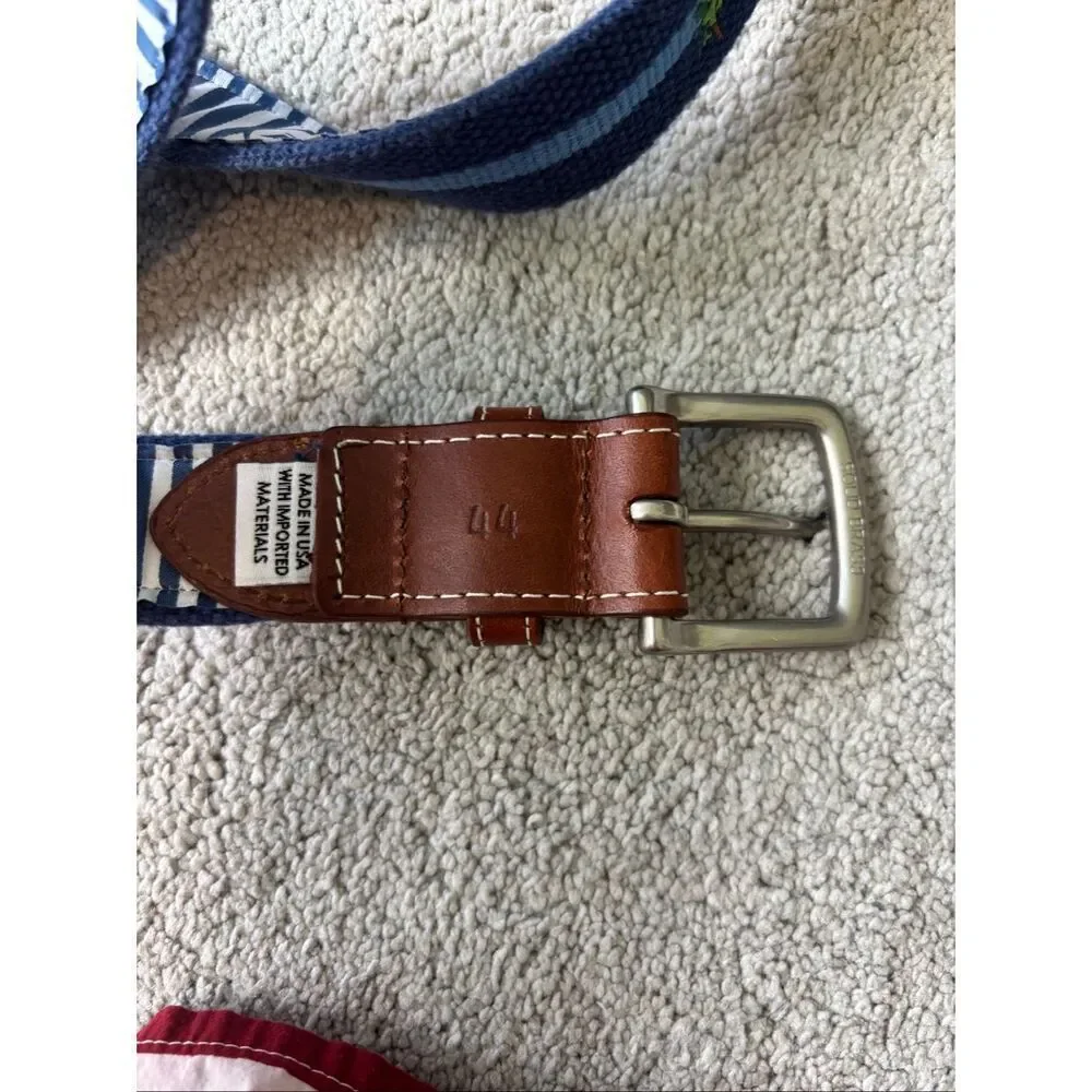 NWOT Peter Millar stitched “grandfather” belt, Sz 44, $198